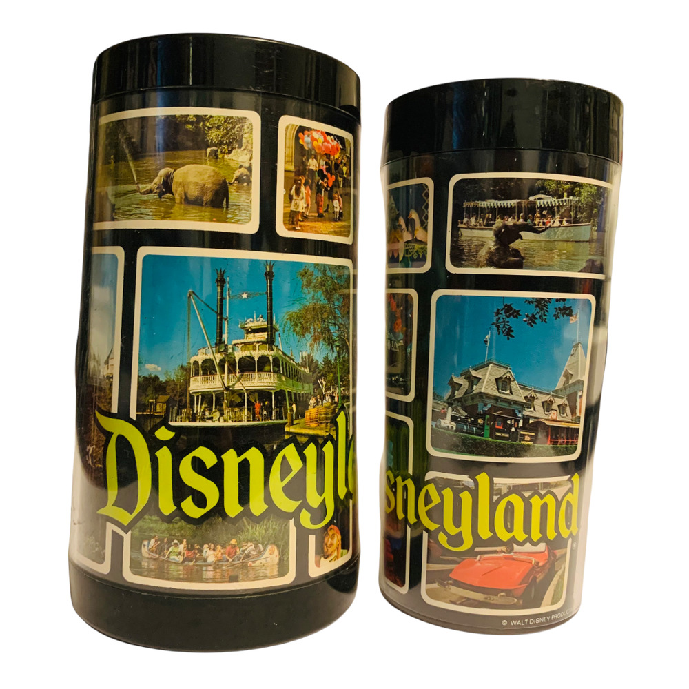 Vintage Disneyland Thermo Serv Lot of 2 Made in the USA Mug/Cup